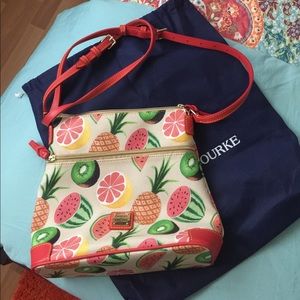 Dooney and Bourke Coated Cotton Crossbody